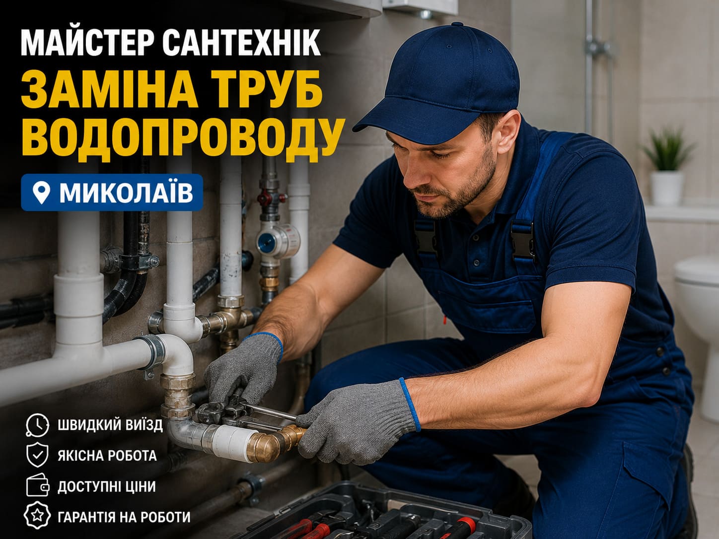 заміна труб водопроводу миколаїв